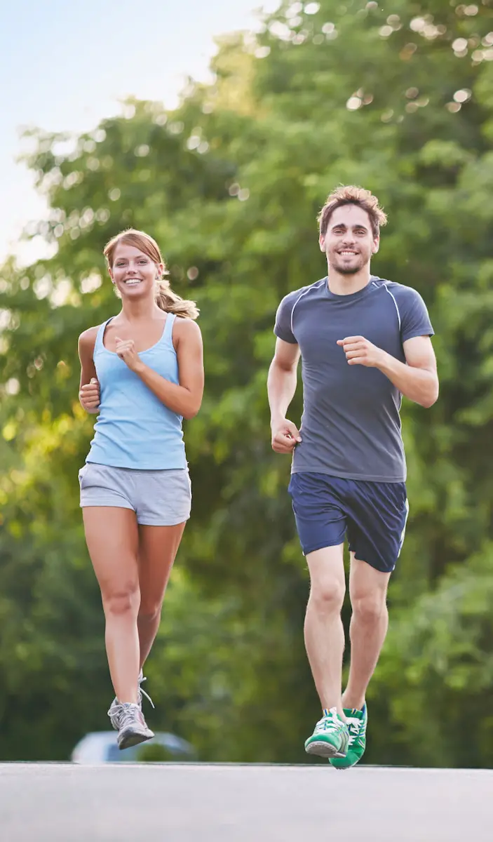 Couple Running